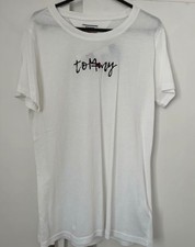 Image of New White Tommy Hilfiger Jeans Short Sleeve Tshirt Womens Size S