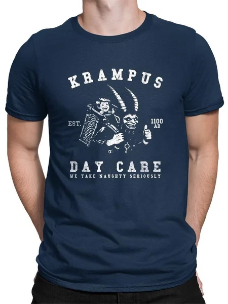 Krampus Day Care Horror Holiday Men's T-shirt