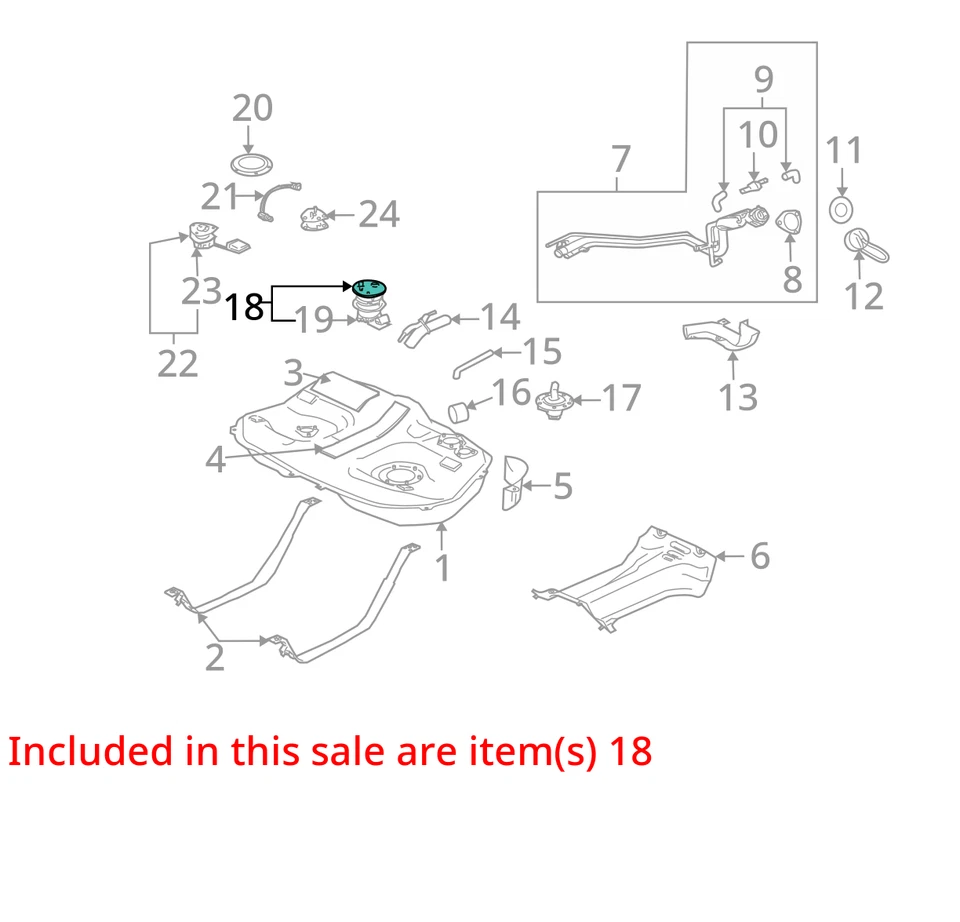 2006-2009 Mitsubishi Galant Electrical Gas Fuel Pump Assembly ENUST - Image 3 of 4