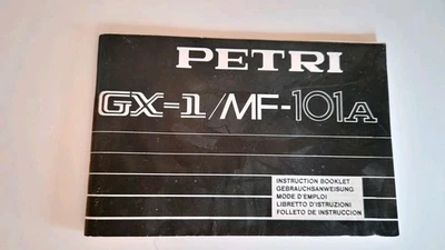 Bedienungsanleitung Petri GX-1/MF-101A - Bild 1 von 2