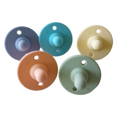 Nuby Softees   100% Silikon-Schnuller für Babys   Beißring   5er-Pack   Ab der G