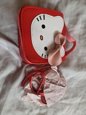 Klassische Hello Kitty Umhängetasche in Rot   Sanrio Kawaii Style | Neu
