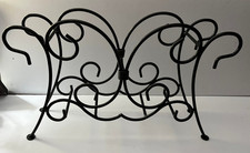 Southern Living at Home Red Mountain Iron Floor Magazine rack &ndash; Black Wrought