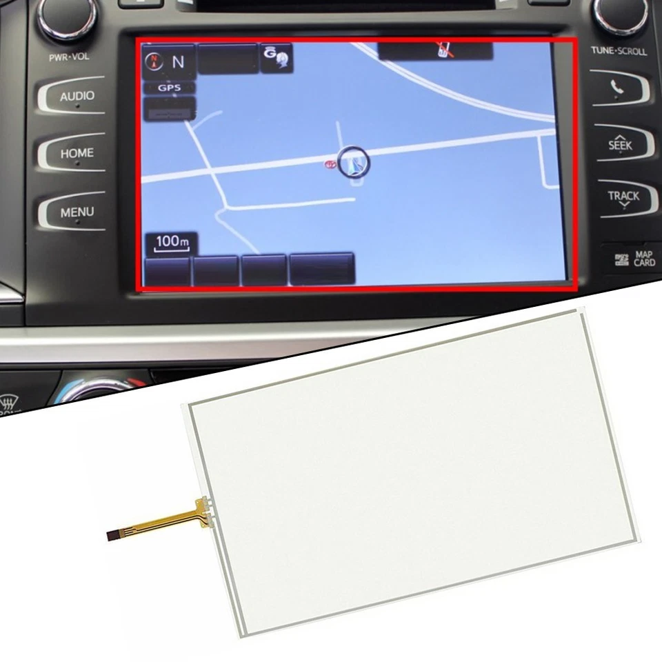 8 Touch Screen Digitizer Replacement Part For Highlander Radio LA080WV2 - Image 3 of 4