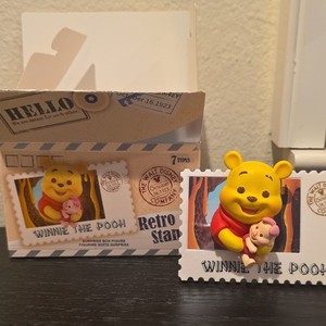 Disney Winnie the Pooh Retro Stamp Figurine Set 7pcs in Box 3-4.9"