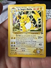 Pokemon 2000 Gym Challenge 11/132 Lt. Surge's Raichu Holo Rare MP on eBay