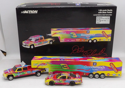 Action Dale Earnhardt #3 GW Peter Max 2000 Dually w/Trailer & Car 1 of 2508
