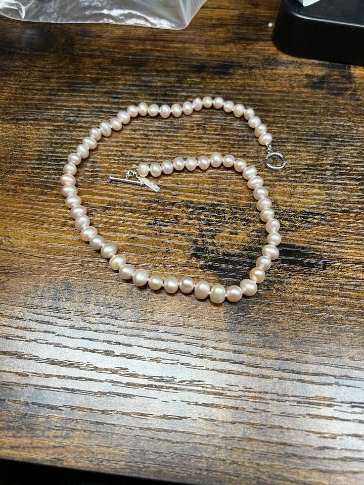 Colar corrente pingente pérola água doce prata esterlina 925 Vantel - Imagem 3 de 4