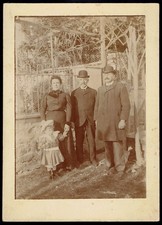 Antique Large Cabinet Card Photo Victorian Family Portrait 14.5x20.5cm c.1900s