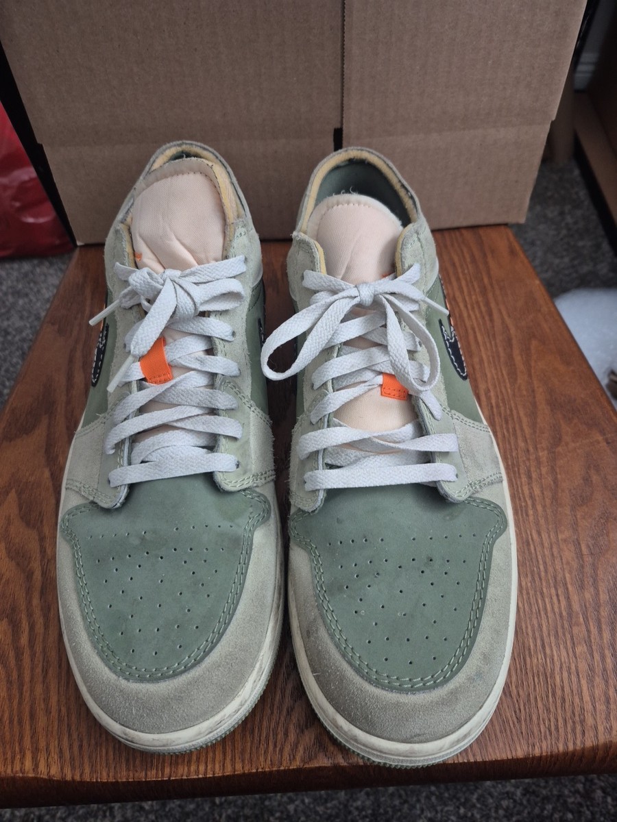 Nike Air Jordan 1 Low SE Craft Olive Black Orange US Men display picture 1