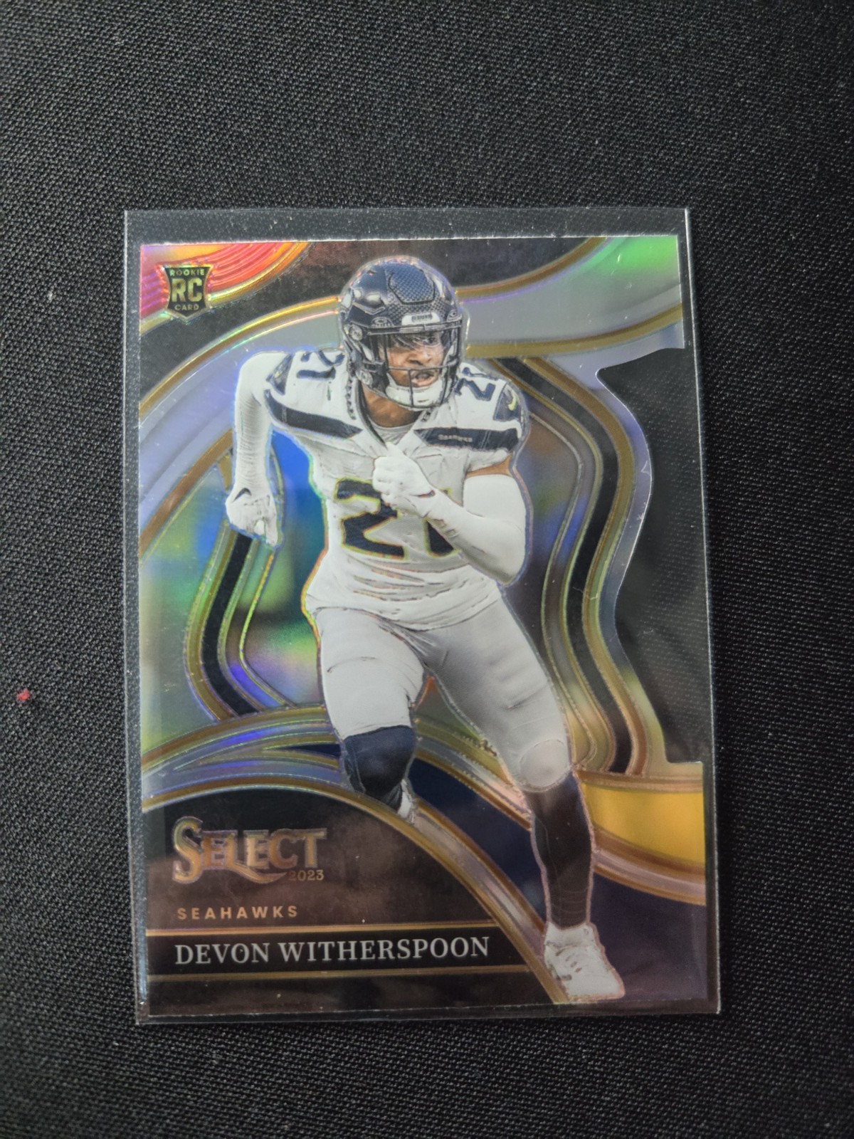 2023 Panini Select Football Devon Witherspoon RC Red Yellow Die-Cut #273