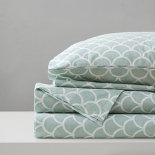 Comfort Spaces 100 Cotton Sheet Set Breathable, Lightweight, Soft with 12" E...