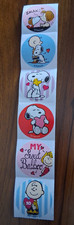 18 Peanuts Valentine's Day Stickers Snoopy Charles Schulz Sally Charlie Brown