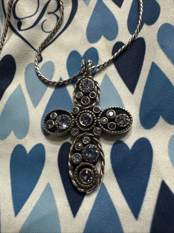 Brighton Halo Cross Necklace,New | eBay