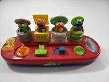 2002 Mattel Sesame Street Pop Up Pals Musical Talking Tested WORKS! Baby Elmo