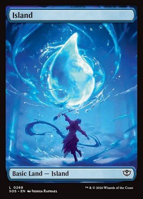 Island Basic Land C Full Art Foil #268 | SOS Secrets of Strixhaven