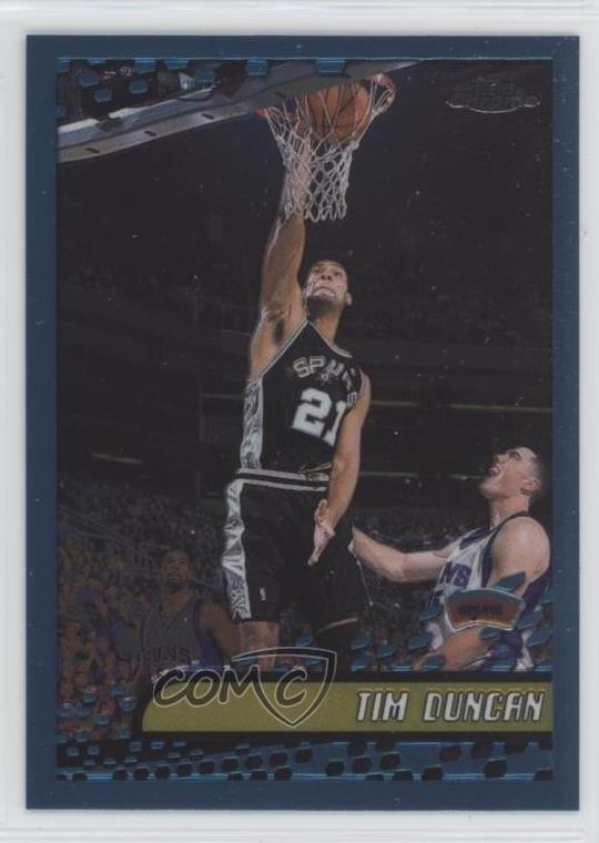 2001-02 Topps Chrome Tim Duncan #30 HOF 9cf