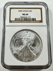 2003-P $1 American Eagle 1 oz Silver NGC MS69 Coin