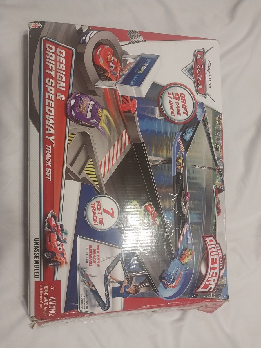 2012 Disney Pixar Cars Design & Drift Speedway 7ft Track Set Micro
