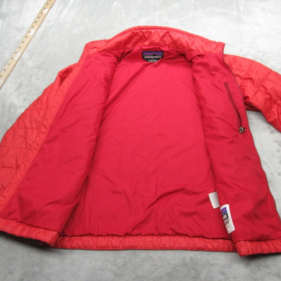 Chaqueta Patagonia Juvenil Grande Roja Naranja Ligera Embalable Nano Puff Ladrillo Foto 3 de 4