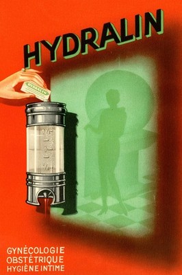   Retro HYDRALIN Poster - 1930s French Vintage Ad - 24x36  - 200gsm Paper ️