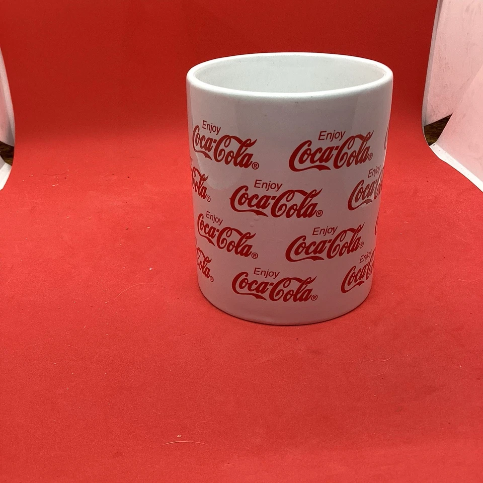 Enjoy Coca Cola  Coffee Mug 10 fl oz. Red and White - Image 2 of 4