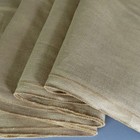 Antique Rustic French Woven BURLAP Fabric 56" Wide X 132" Sturdy Flax * UNUSED — photo 1