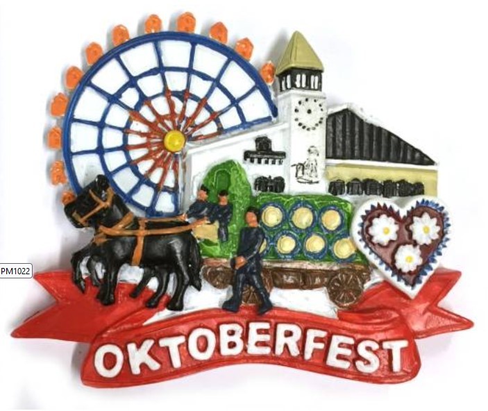 Munich Oktoberfest Premium Magnet Poly Souvenir Germany