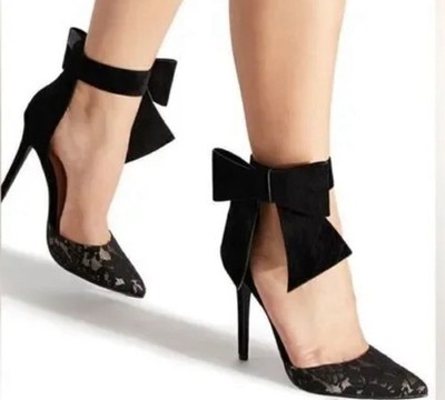 SHOEDAZZLE LACELLA BOB PUMP BLACK