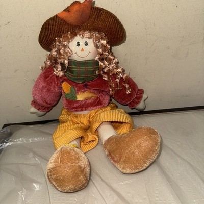 Vintage Doll Fall Seasonal Decor Scarecrow 