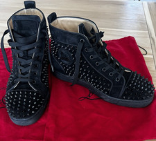 Christian Louboutin Men s Black Spiked High-T...