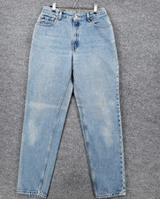 VINTAGE Levis 550 Jeans Womens 10 Blue Relaxed Fit Tapered Leg Zip Fly Denim