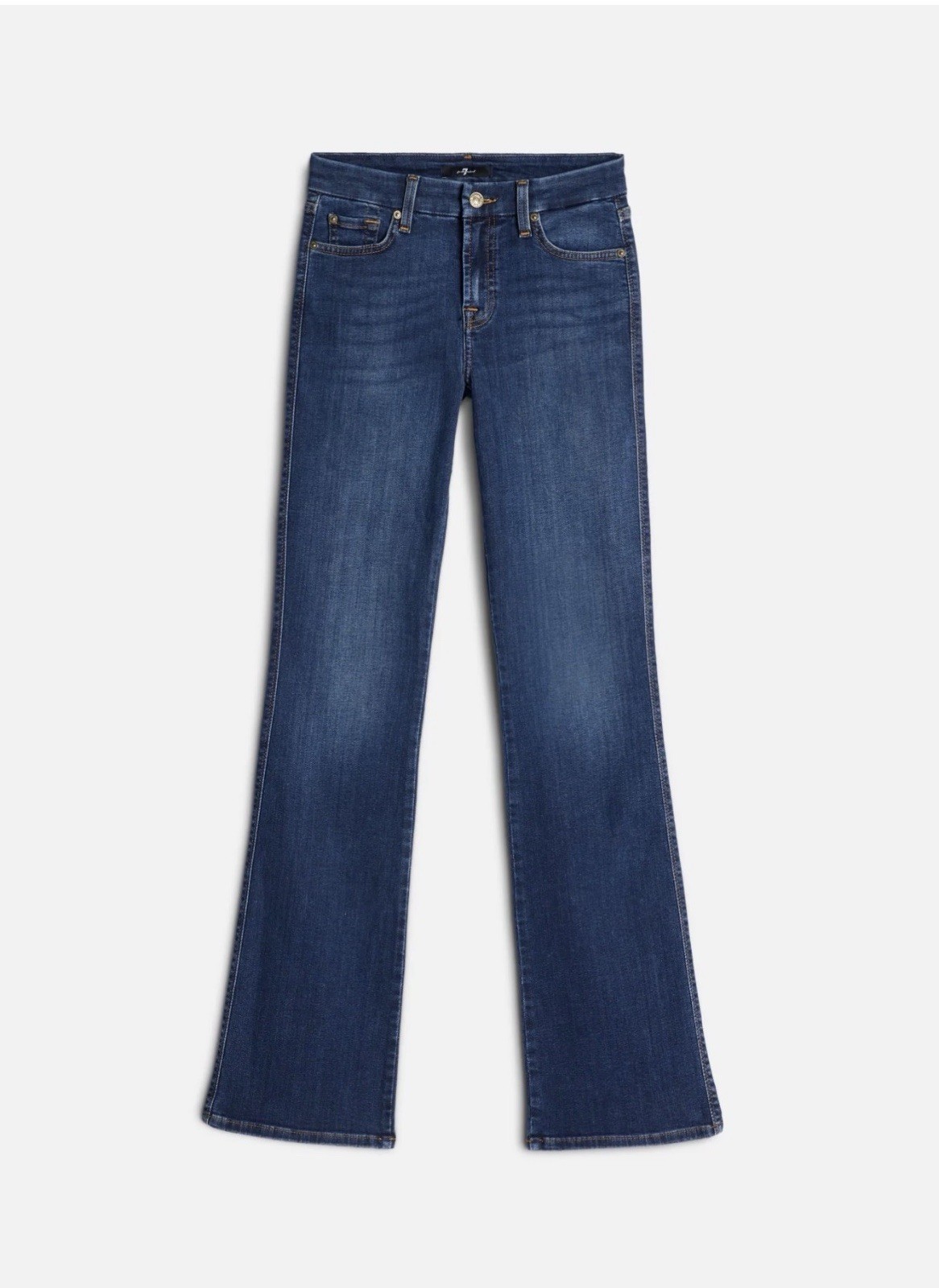 7 for All Mankind Kimmie Bootcut Jeans Dark Wash Size 29 Light Distressing
