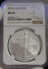 2010 US Silver Eagle $1 NGC MS69