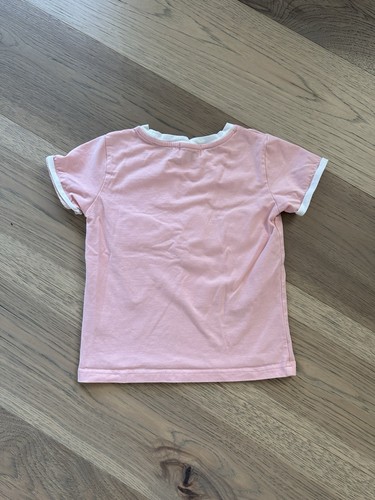 Lola + The Boys Girls Peach Sequin and Pearls Ice Cream Cotton T Shirt Size 4 - Picture 2 of 8