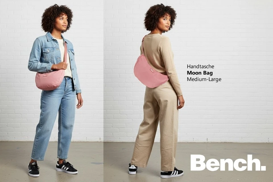 Handtasche Bench Crossbody Damen Tasche Slingbag Moon Bag 64216 5700 Rosa +e - Bild 3 von 4