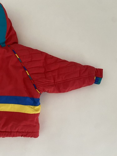 Weestuff Wee Stuff Vintage Toddler Jacket Hooded Snap Zip Sz 24 Months Made USA - Picture 10 of 10