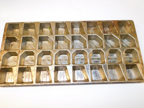 Antique Vintage FRANKFORD MILK CHOCOLATE BAR Candy MOLD 15.5"x7.5"