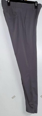Under Armour Men's Gray Golf Pants 34x36 Straight Leg Woven Polyester Button