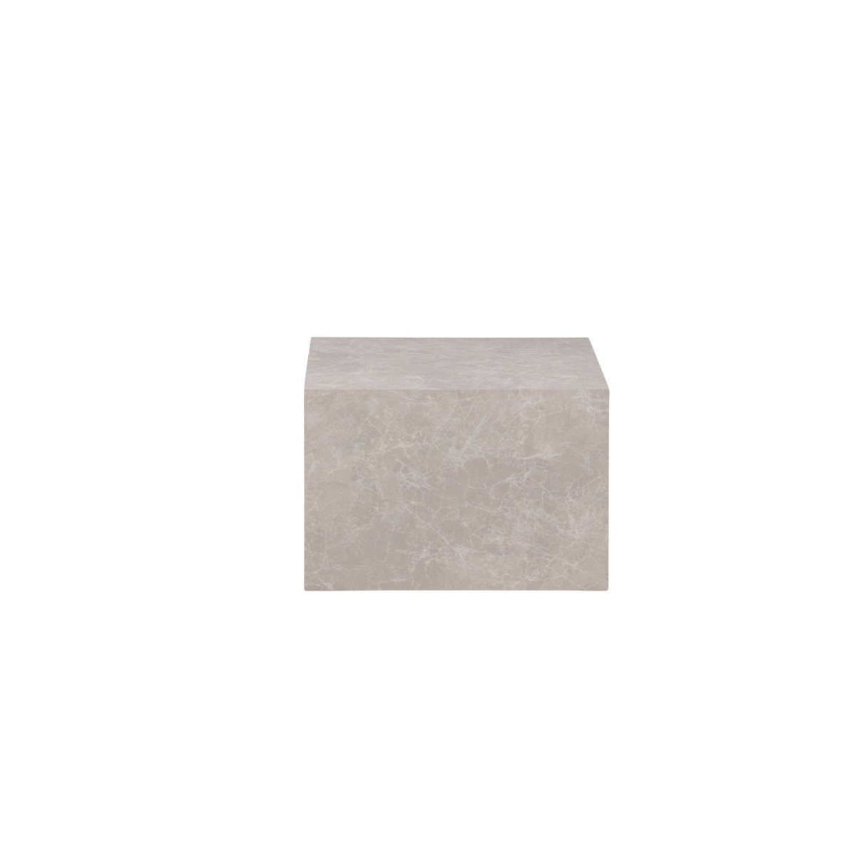 Table basse imitation marbre York 80cm au style minéral chic
