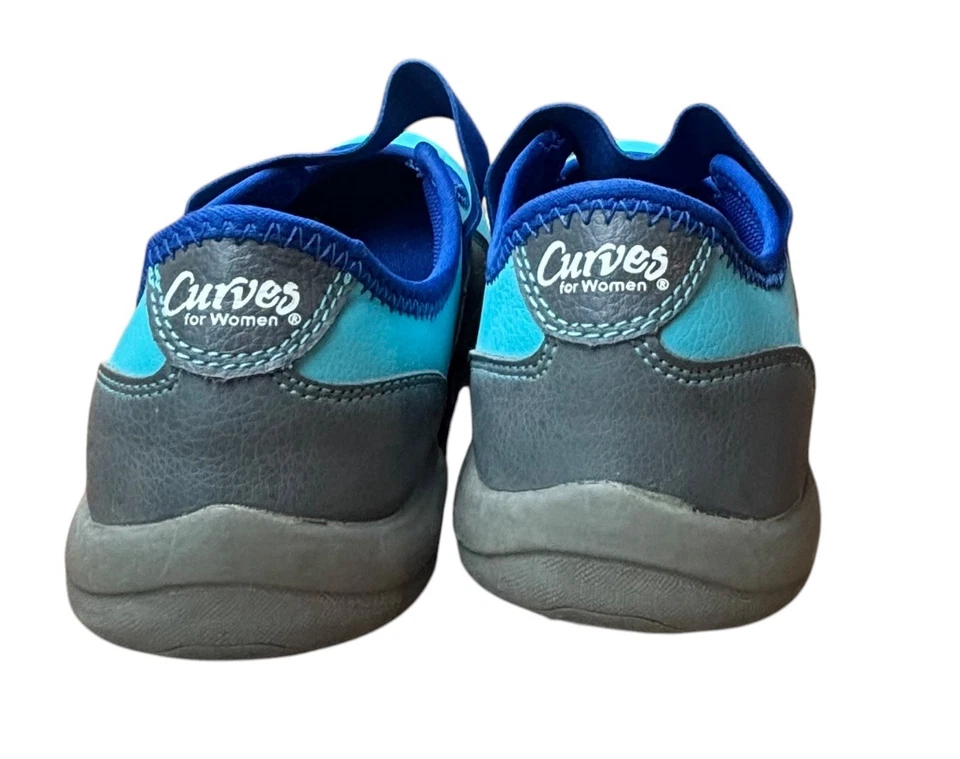 Curves for Women Walking Athletic Toning Blue Mary Janes Shoes Women's Size 7 - Image 4 of 4