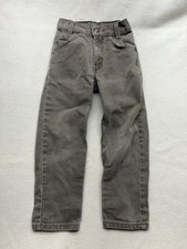 VTG 90s Little Levis Orange Tab 550 Brown Denim Boys Size 5 Kids Toddler Jeans