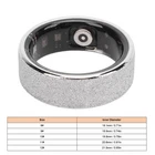 Smart Ring Magnetic Charging Sport Modes Stainless Steel Resin Smart Health Ring