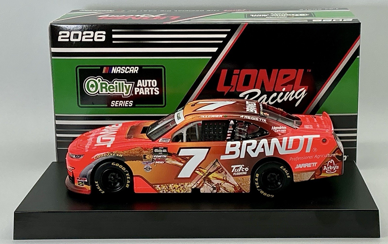 2026 1/24 #7 Justin Allgaier “Brandt Whiskey” Chevrolet 1 of 504 Same Day Ship