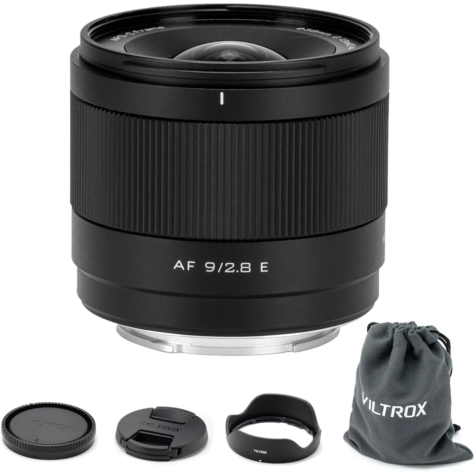 Lente de enfoque automático ultra gran angular Viltrox 9 mm F2,8 APS-C para cámaras Sony con montura E