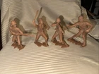 Vintage 1963 Marx Japanese 6” Soldier action figure 4 in lot
