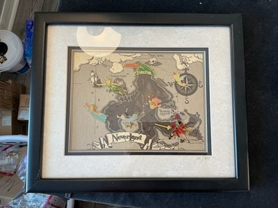 Disney Peter Pan Neverland Pirate Map Limited Edition LE Pin Set 7 Pins 355/1953