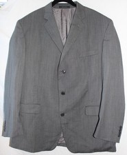 Men's CALVIN KLEIN Gray Lined Wool Blazer Sz 46R L 813