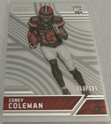 2016 Clear Vision Football Corey Coleman Cleveland Browns Level II Rookie #d 399