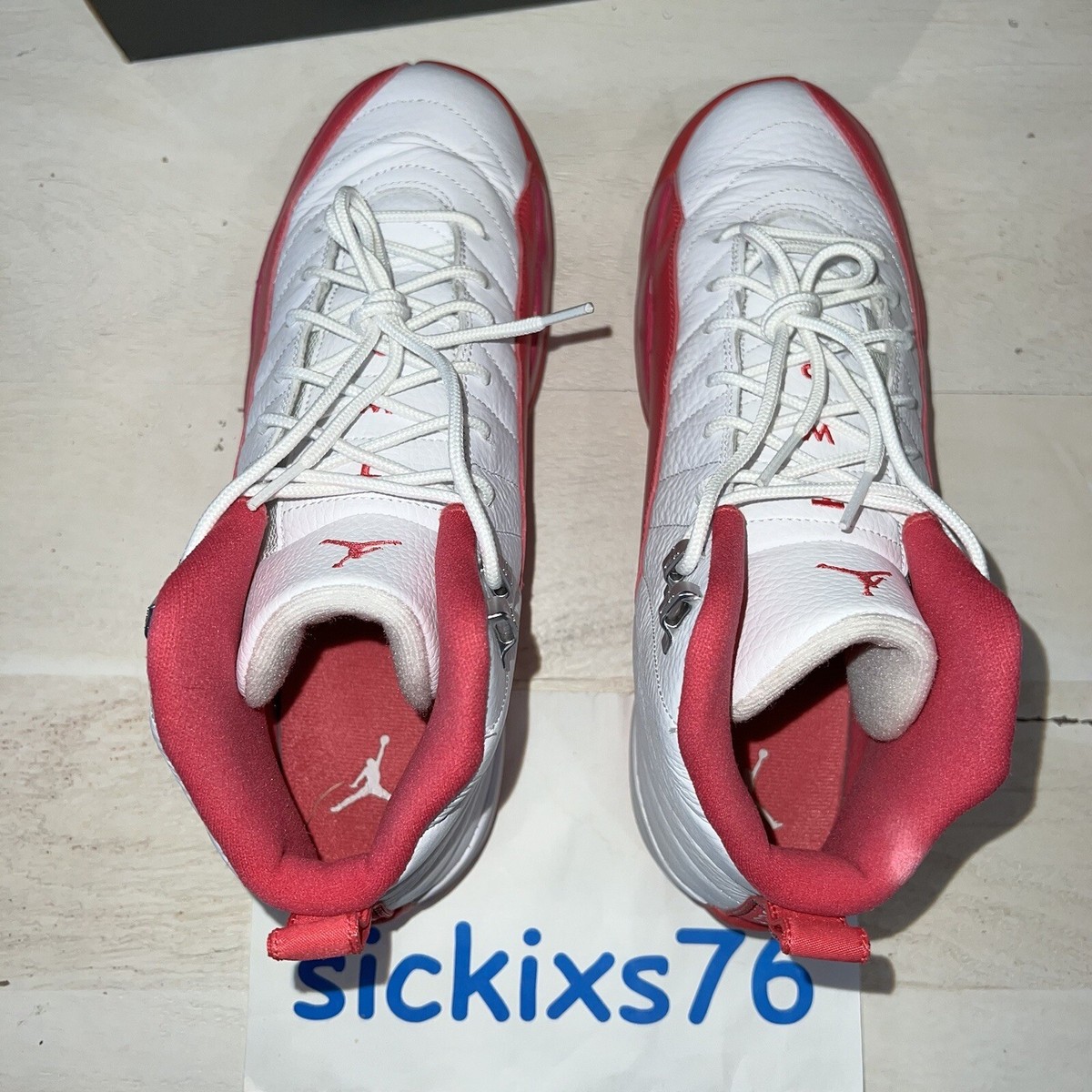 VNDS NIKE AIR JORDAN 12 RETRO GG 'Dynamic Pink' Sz 9.5Y/EUR VNDS NIKE AIR JORDAN 12 RETRO GG 'Dynamic Pink' Sz 9.5Y/EUR